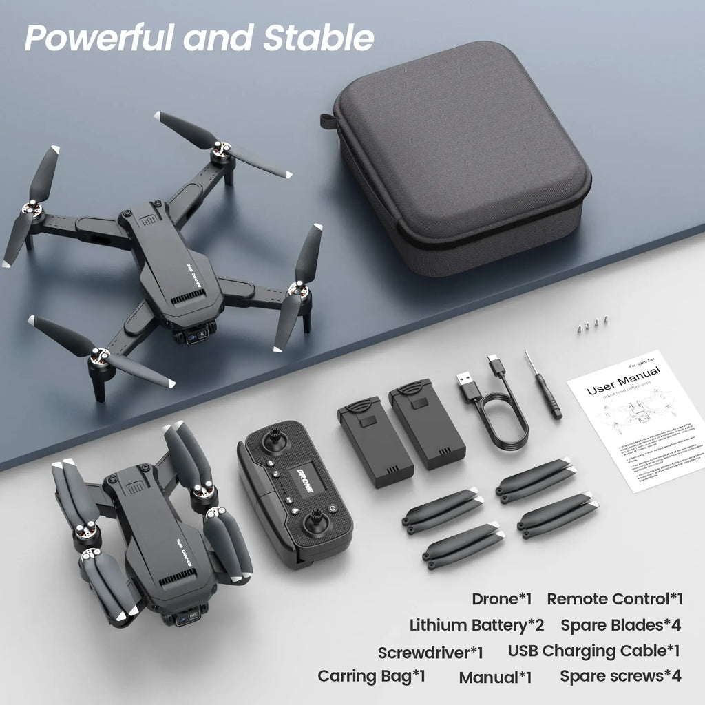 B3 Pro GPS Drone with 720P Camera, Intelligent Controls, No-Head Mode, and Mobile App for Enhanced Aerial Photography & Stable Hovering