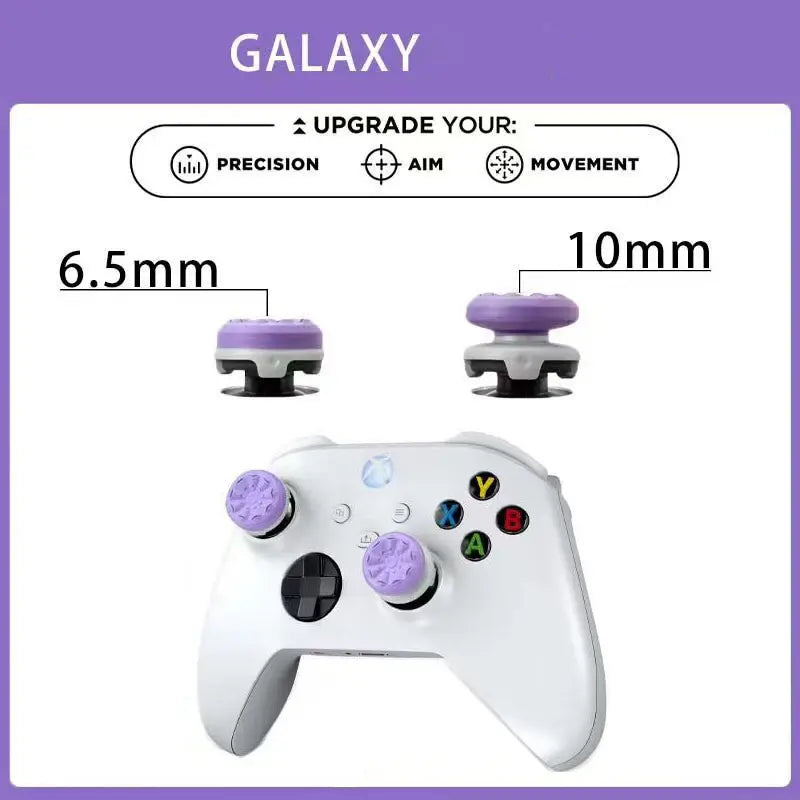 Designed for PS5 and PS4 Controllers. Made of Durable, Anti-Slip Material for Stable Control. Easy to Install without Tools. Protects Original Joysticks from Wear and Tear. Enhances Grip Comfort during Extended Gameplay. Grip Customizes Grip