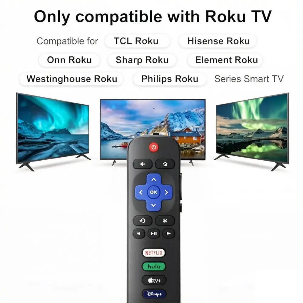 New Replacement Remote Control RC280-01 for TCL ROKU TV Radio Vudu 32FS3700 40FS3750 TCL