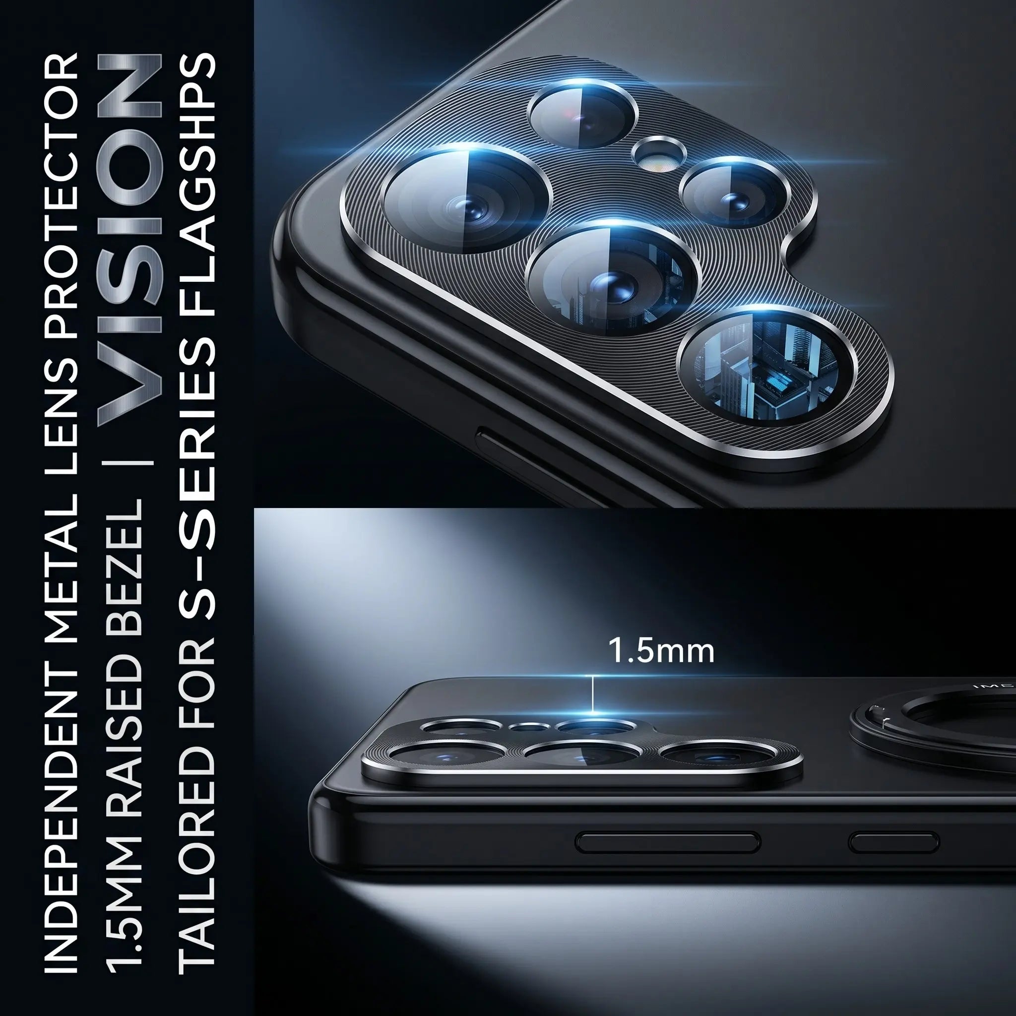 Samsung Galaxy S25 S26 Ultra Metal Frame Smartphone Case, Stylish Shockproof Casing, 360° Rotating Stand, Lens Protection, PC Back Cover, Aluminum Alloy, Anti-Drop, Free Screen Protector