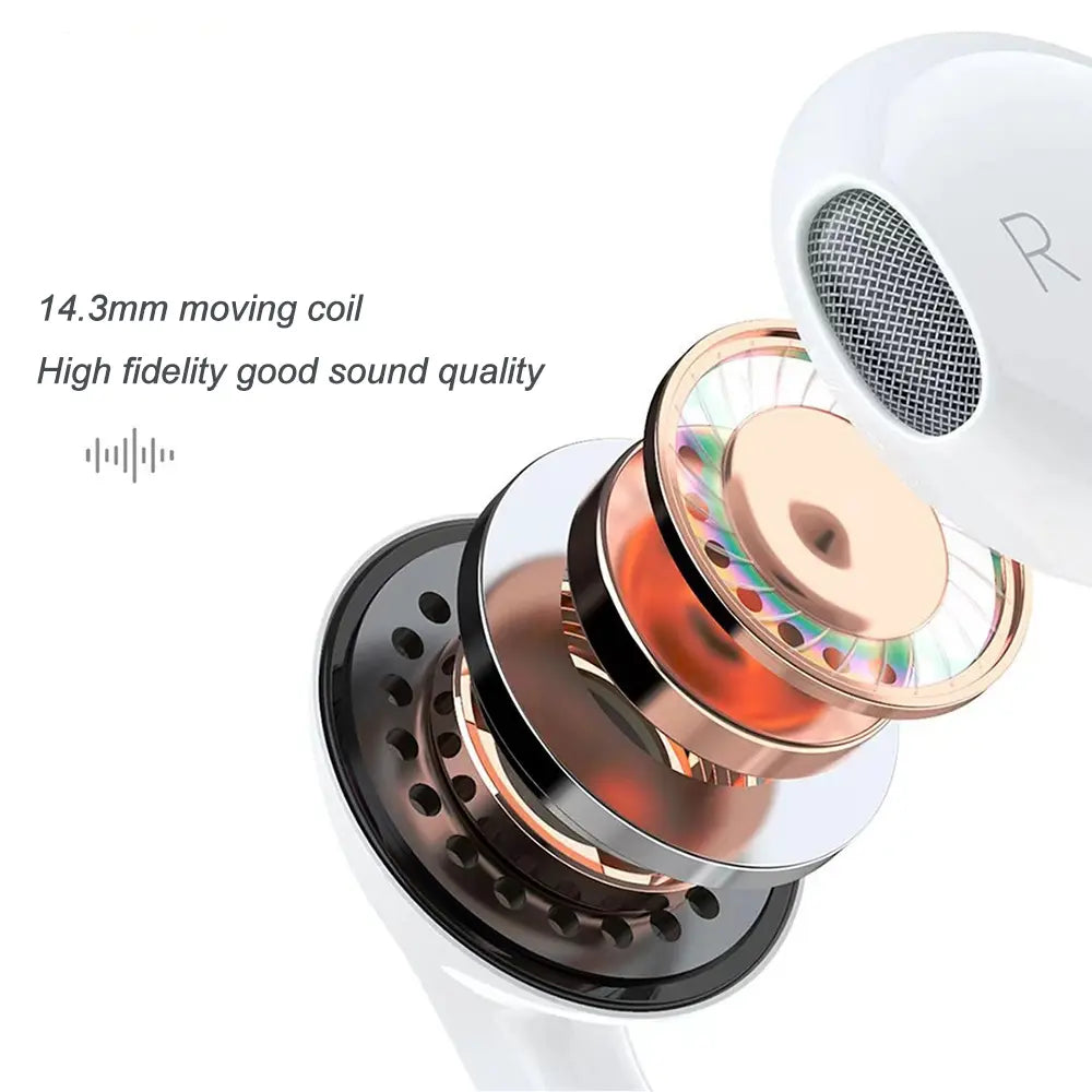 Type-C Wired Semi-In-Ear Earbuds, Hifi Stereo Sound Wired Earphones with Microphone & Volume Control, Portable Design Earphones for Samsung plus & Iphone 16/15 Pro Devices, Audio, Light Weight Earbuds