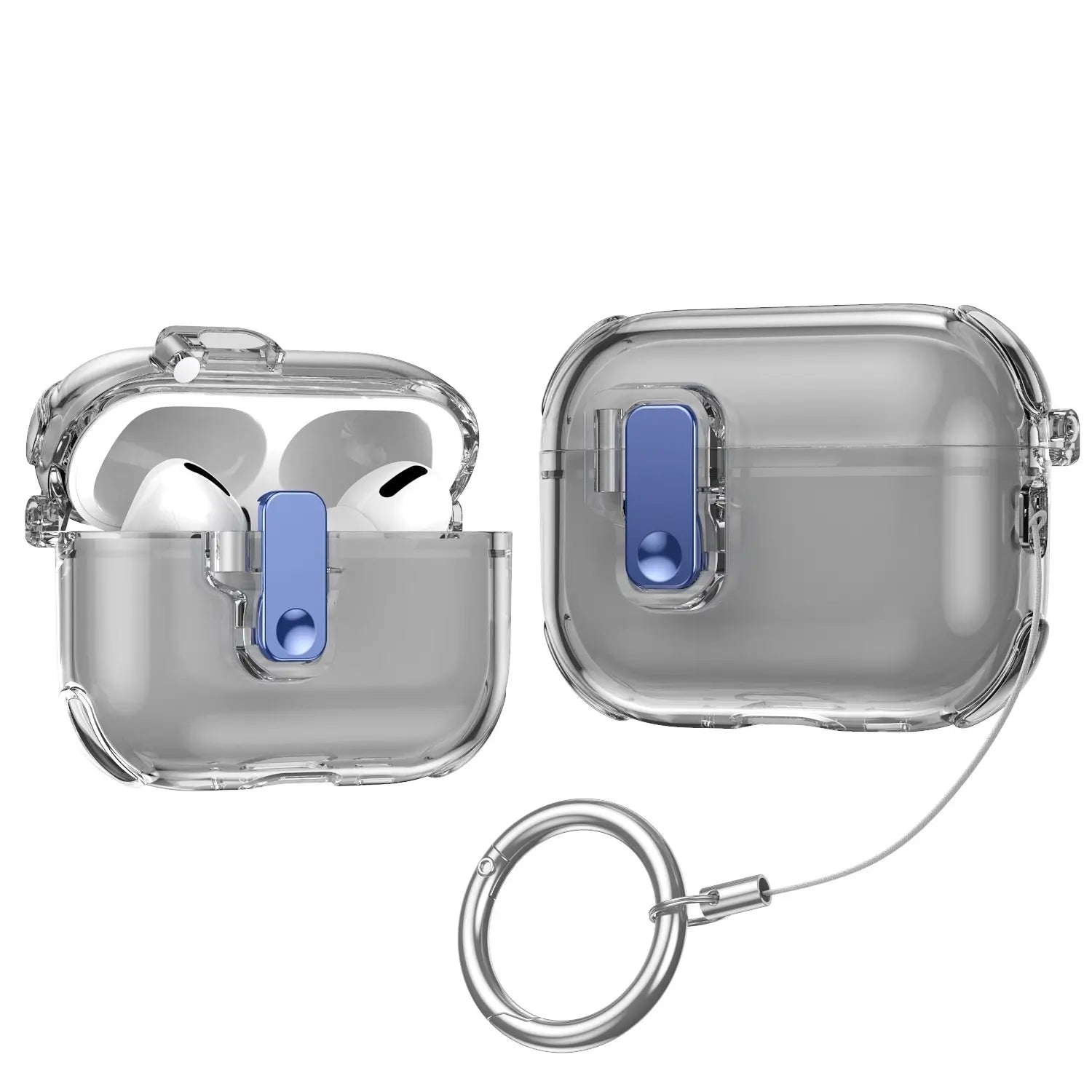 Suitable for Airpods Pro 2 Protective Case, Transparent Pop-Up Cover, Airpods 4Th Generation, Airpods Pro 3 Earphone Protective Case, Anti-Drop, Stylish, Simple