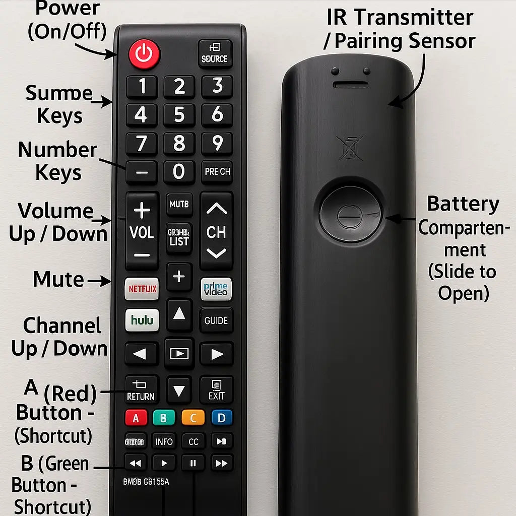New Universal Remote Control for All Samsung Smart TV 4K LED HDTV BN59
