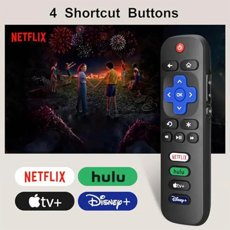New Replacement Remote Control RC280-01 for TCL ROKU TV Radio Vudu 32FS3700 40FS3750 TCL