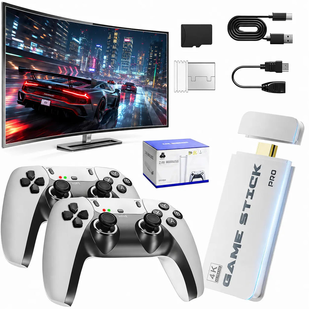 2026 New Retro Game Console Stick, HDMI Output, Plug-And-Play Wireless Controller. Compatible with Tvs and Monitors, Video Game Handheld Console, Ideal for Home Gaming.