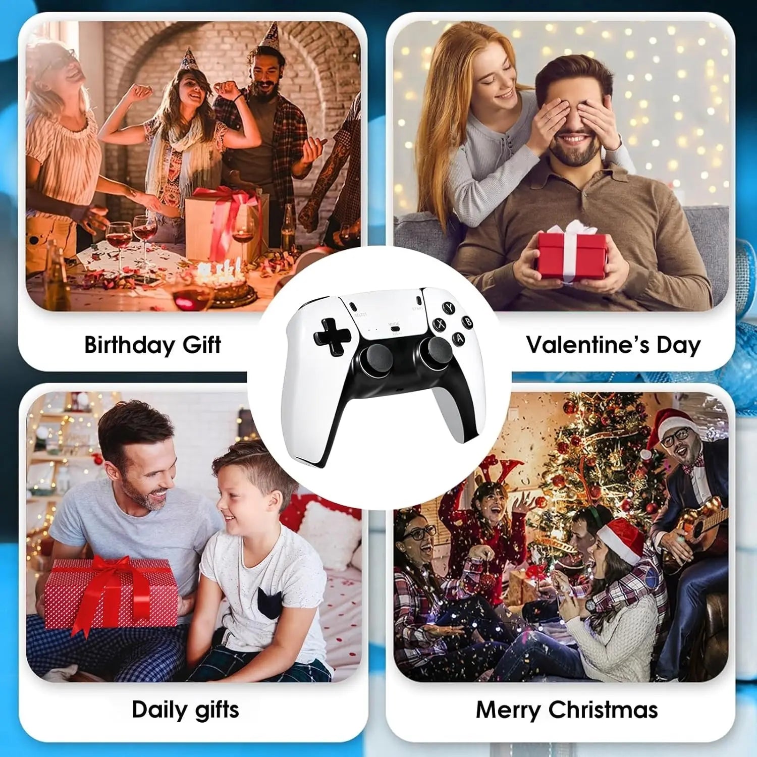 2026 Upgraded Retro Gaming Console, Retro Game Stick,Various Built-In Games and Emulators Smtar TV HD HDMI TV Game Stick, Built-In Classic Video Games, Plug & Play Game Console for Console Projector Smart TV with 2 Wireless Controllers