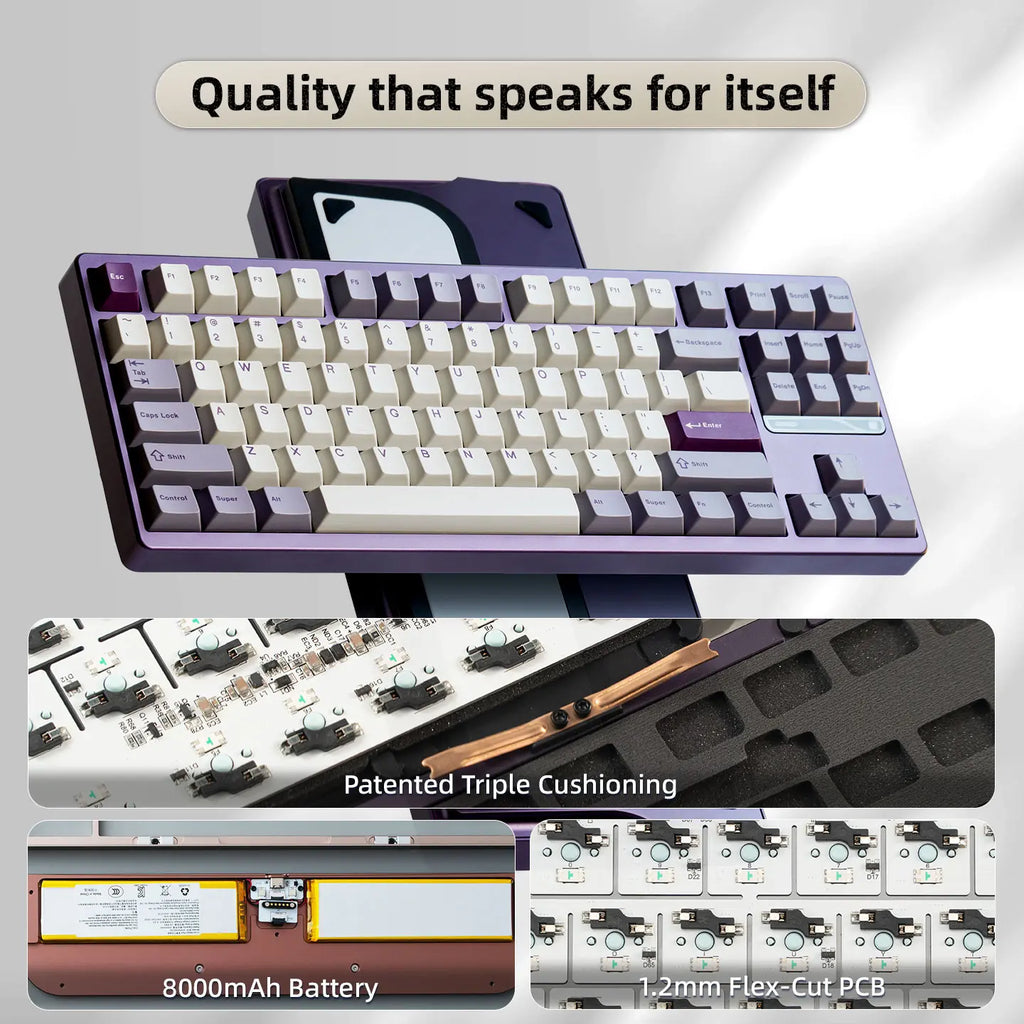 Ticktype Evoworks Evo80 Aluminum TKL Hotswap Wireless Keyboard Premium Office Keyboard