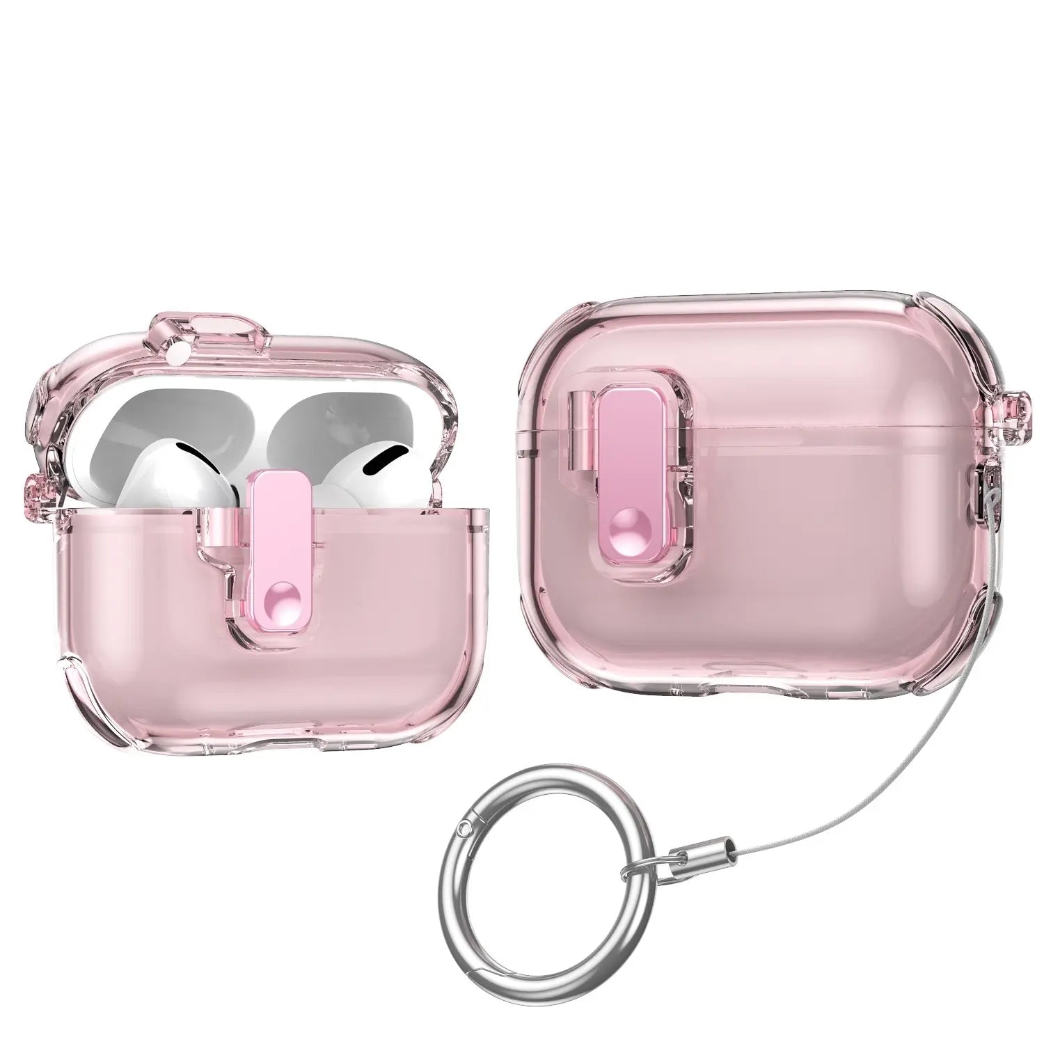 Suitable for Airpods Pro 2 Protective Case, Transparent Pop-Up Cover, Airpods 4Th Generation, Airpods Pro 3 Earphone Protective Case, Anti-Drop, Stylish, Simple