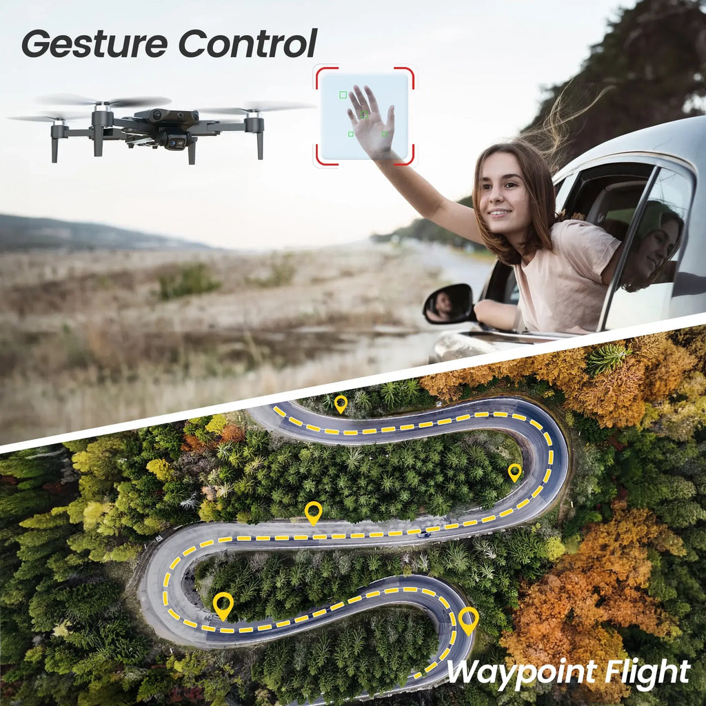 B3 Pro GPS Drone with 720P Camera, Intelligent Controls, No-Head Mode, and Mobile App for Enhanced Aerial Photography & Stable Hovering