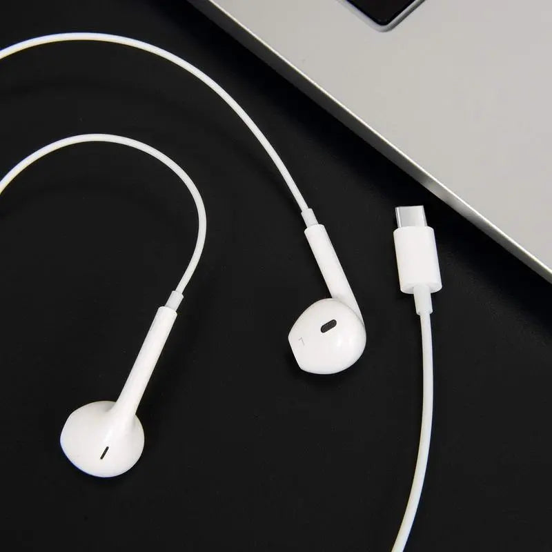 Lightning & Type C Wired In-Ear Headphones, Universal Original Sound Earbuds, Plug-And-Play Wired Earphones Compatible with Full Iphone Series