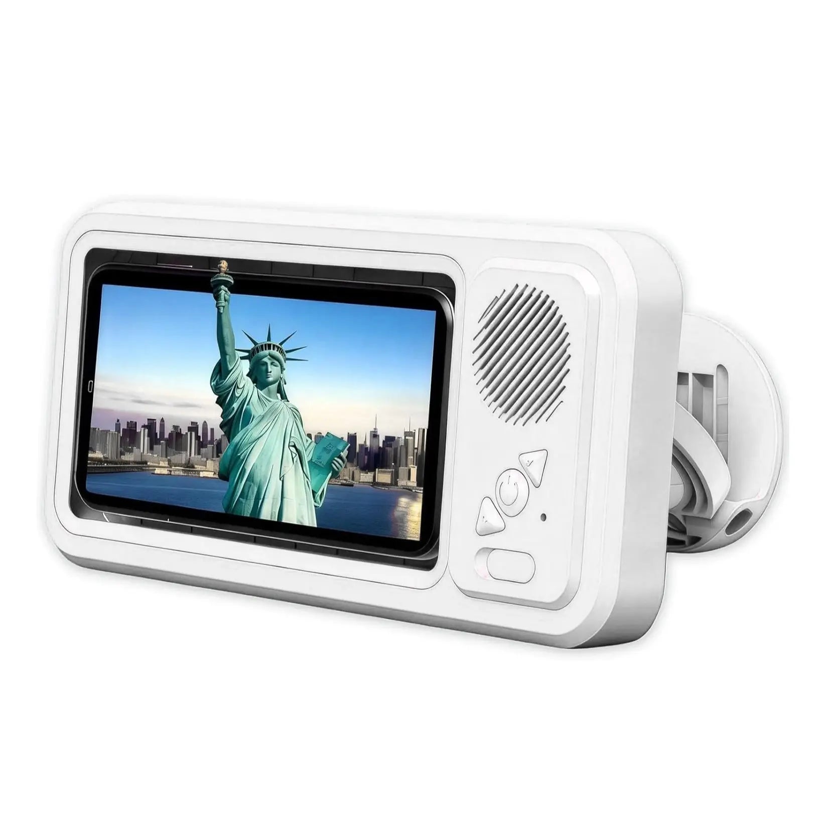 Waterproof Shower Phone Holder with Bluetooth Speaker, 360° Rotating Anti-Fog Touchscreen – Watch Videos, Listen to Music & Take Calls in Shower, Bathroom, Kitchen & Pool Smartphone Accessories Handy