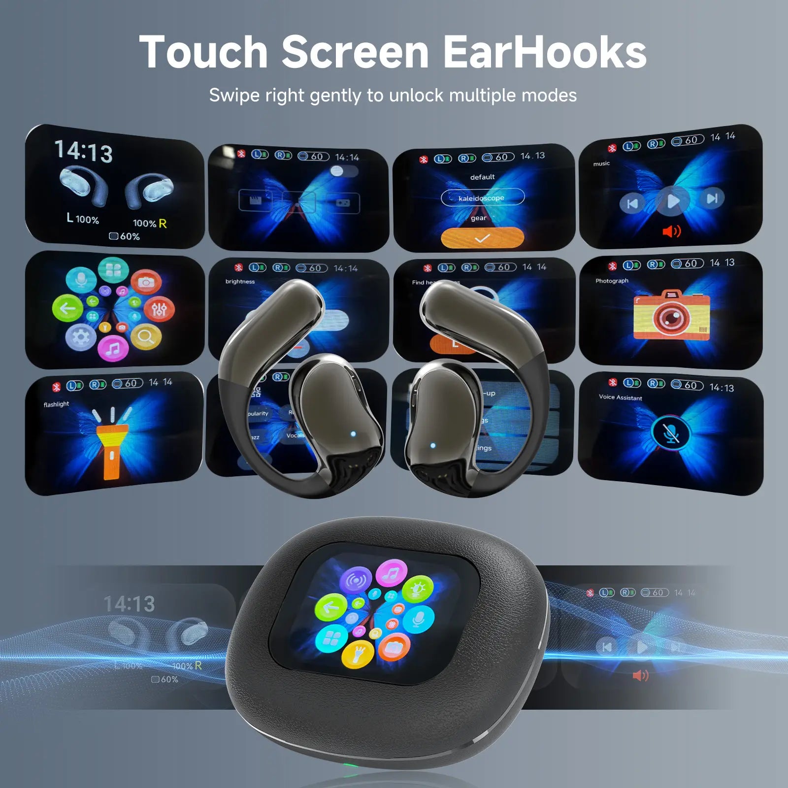 Wireless Bluetooth Earbuds (Chargeable Headset) - HIFI Sound, Lightweight Noise-Canceling, IPX6 Waterproof Sweat-Resistant, Durable, Fast Charging for Summer Use