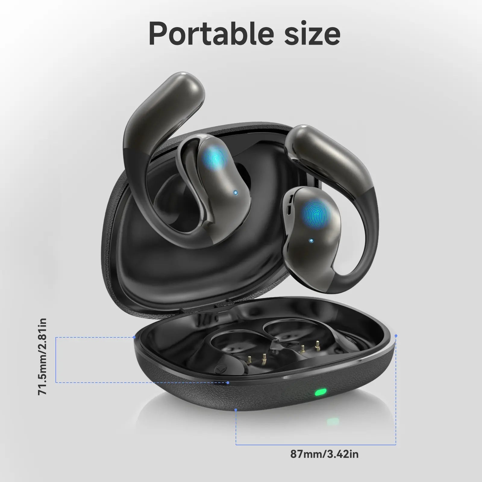 Wireless Bluetooth Earbuds (Chargeable Headset) - HIFI Sound, Lightweight Noise-Canceling, IPX6 Waterproof Sweat-Resistant, Durable, Fast Charging for Summer Use