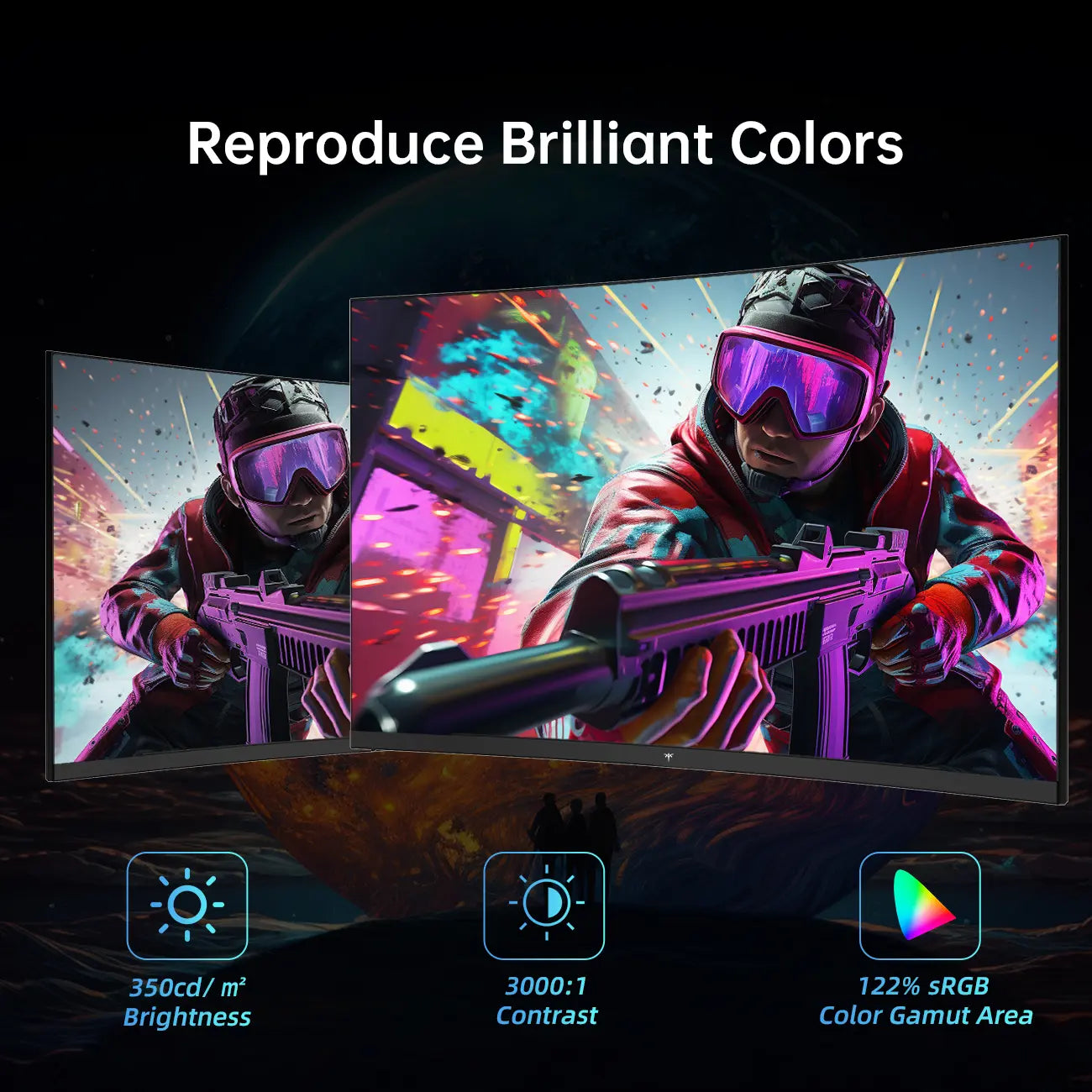 #Summervibes, KTC 32" FHD 1080P 1500R VA Curved Gaming Monitor - 180Hz Refresh Rate, 350Cd/M² Brightness, 3000:1 Dynamic Contrast, 122% Srgb, HDR10, Freesync Premium, 2Xhdmi 2.0, Displayport 1.4, VESA Compatible, Tilt Adjustable, Eye Care, Model H32S17C
