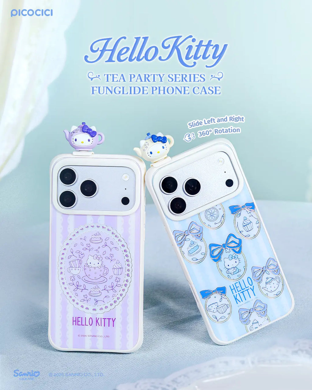 Hello Kitty X MINILIKE Style Tea Party Series Funglide Phone Case Iphone 17 Pro/Pro Max