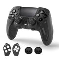 Geekshare Protective Cover Case for PS5 Edge (Elite) Controller – Tactical Anti-Slip Silicone Protective Skin Set Compatible ONLY with PS5 Edge Wireless Controller, Includes 2 Thumb Grip Caps – Ghost Gray