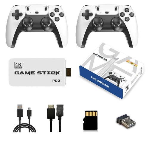 2026 Upgraded Retro Gaming Console, Retro Game Stick,Various Built-In Games and Emulators Smtar TV HD HDMI TV Game Stick, Built-In Classic Video Games, Plug & Play Game Console for Console Projector Smart TV with 2 Wireless Controllers