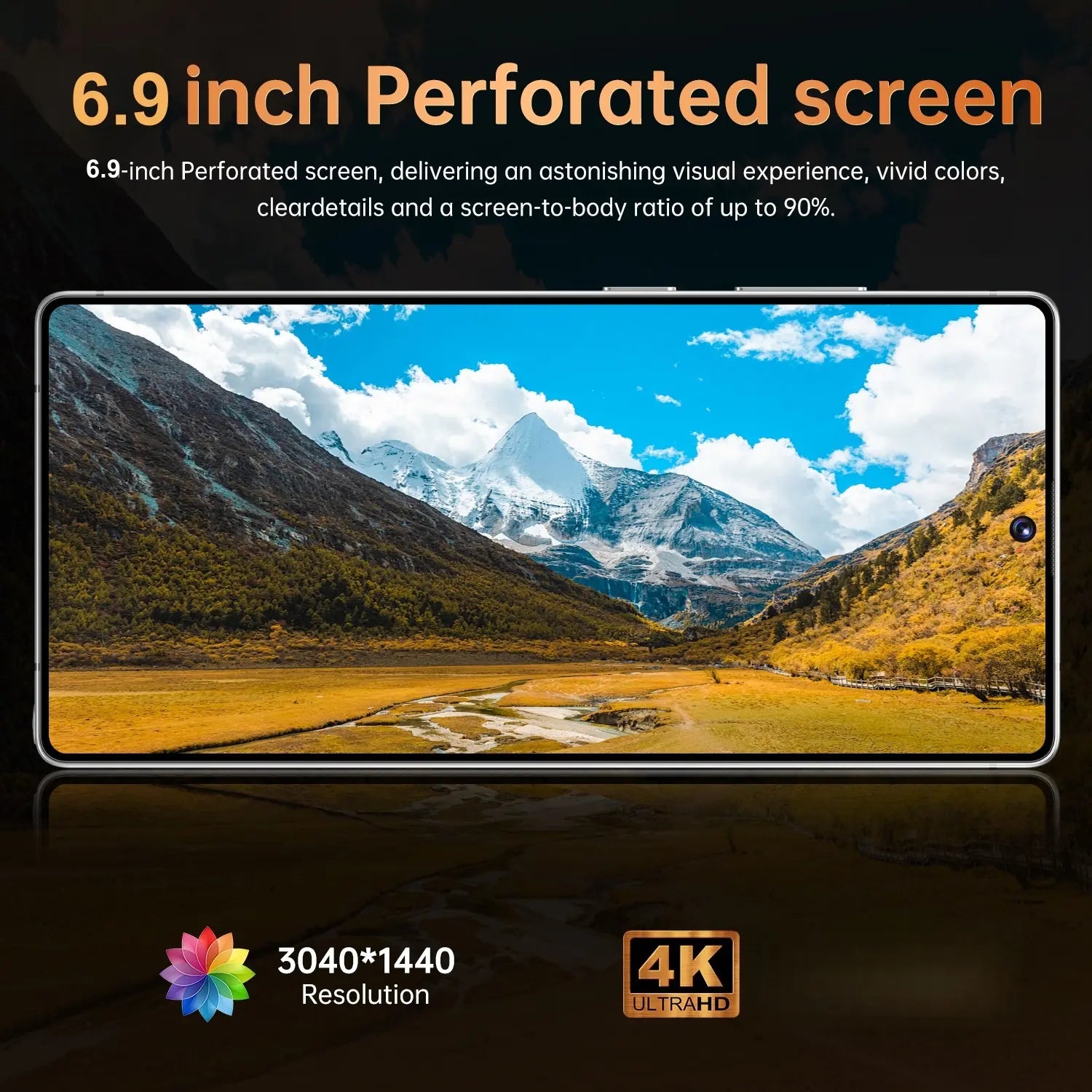 Deepbito S26 Android Smartphone/Tablet, 16GB+1TB Storage, 6.9Inch Supports Dual SIM Dual Standby. Only Compatible with T-Mobile. Perfect for Gaming and a Great Gift Choice.