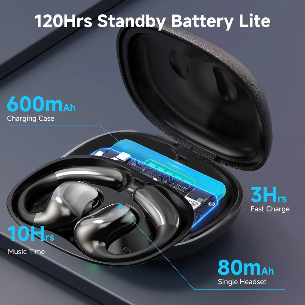 Wireless Bluetooth Earbuds (Chargeable Headset) - HIFI Sound, Lightweight Noise-Canceling, IPX6 Waterproof Sweat-Resistant, Durable, Fast Charging for Summer Use