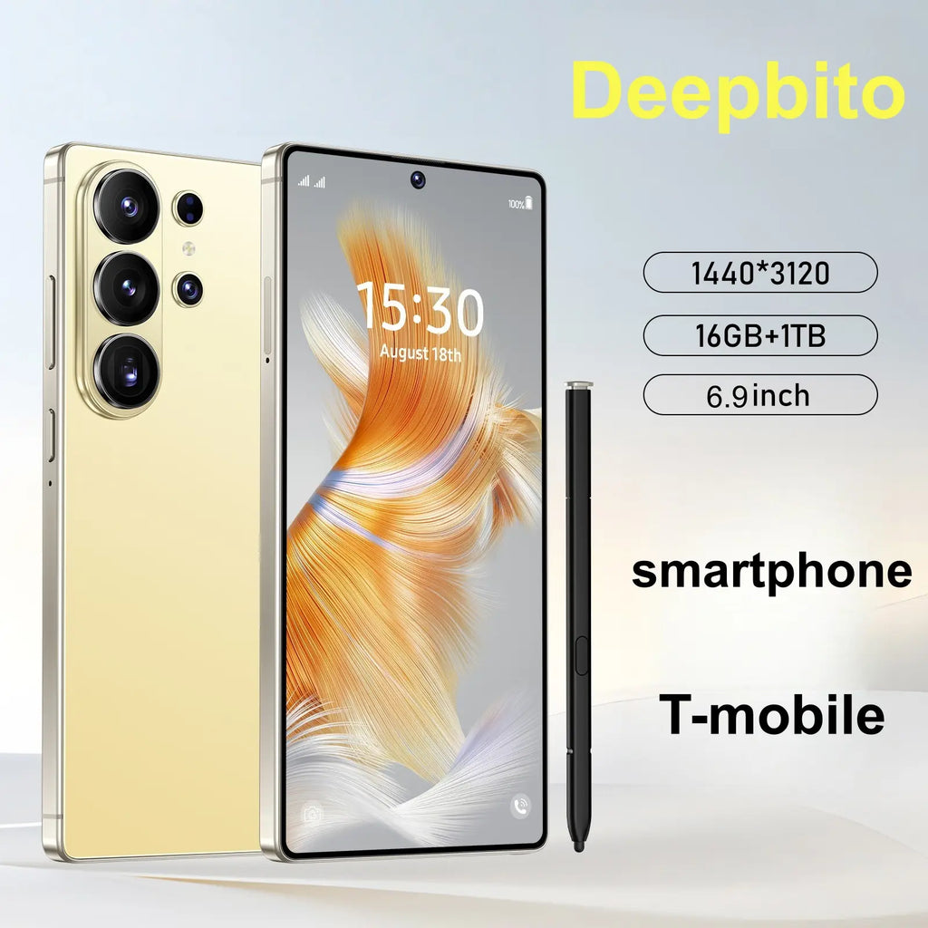 Deepbito S26 Android Smartphone/Tablet, 16GB+1TB Storage, 6.9Inch Supports Dual SIM Dual Standby. Only Compatible with T-Mobile. Perfect for Gaming and a Great Gift Choice.