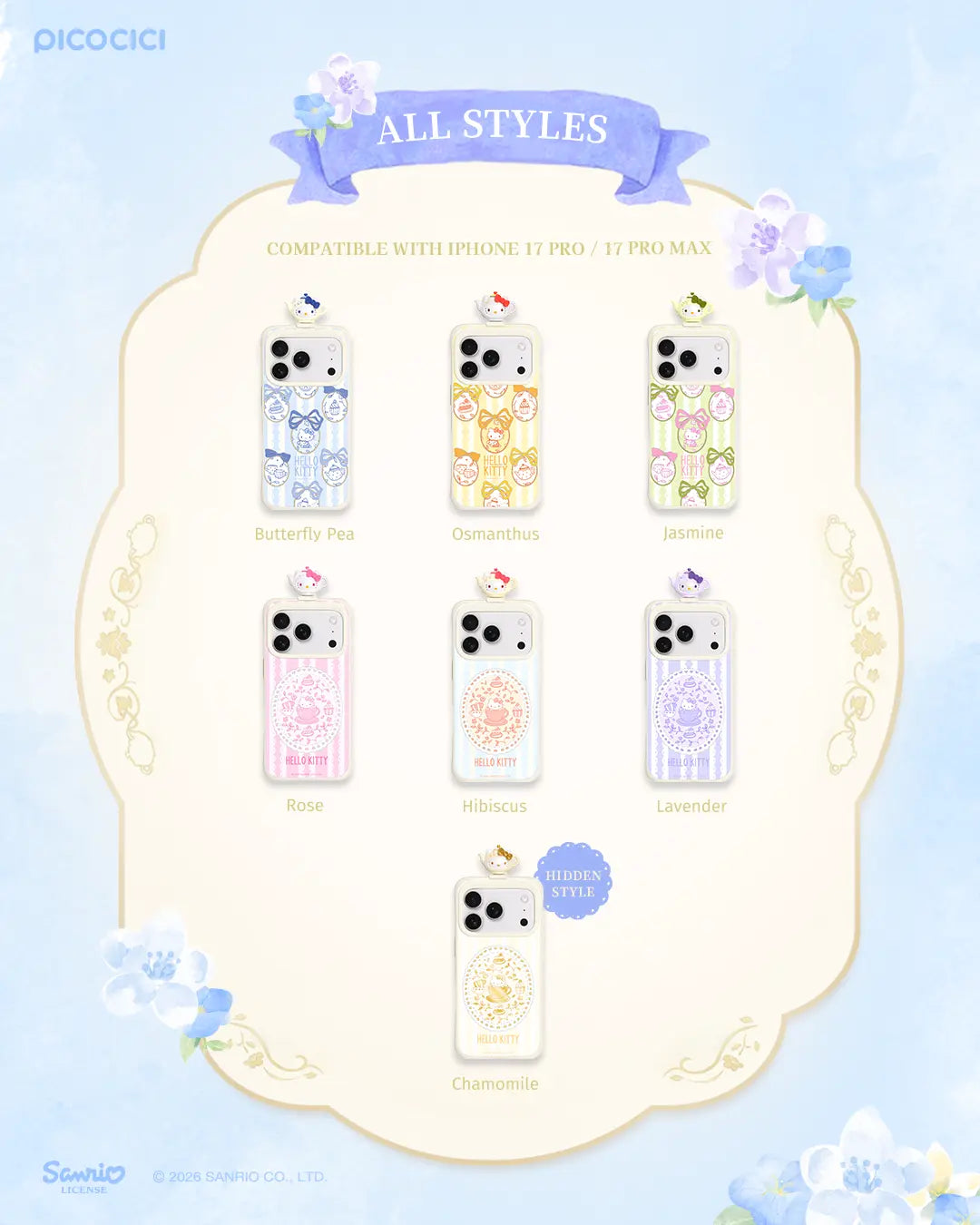 Hello Kitty X MINILIKE Style Tea Party Series Funglide Phone Case Iphone 17 Pro/Pro Max