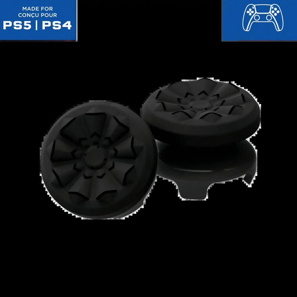 Professional Thumbstick Grips for Playstation 4 (PS4), Playstation 5 (PS5), Xbox Series X/S, Xbox One, Xbox One X/S Controller | 2 Performance Thumbsticks, 1 High-Rise, 1 Mid-Rise, Performance Grips for Playstation 5 / Xbox Console Dual Joystick