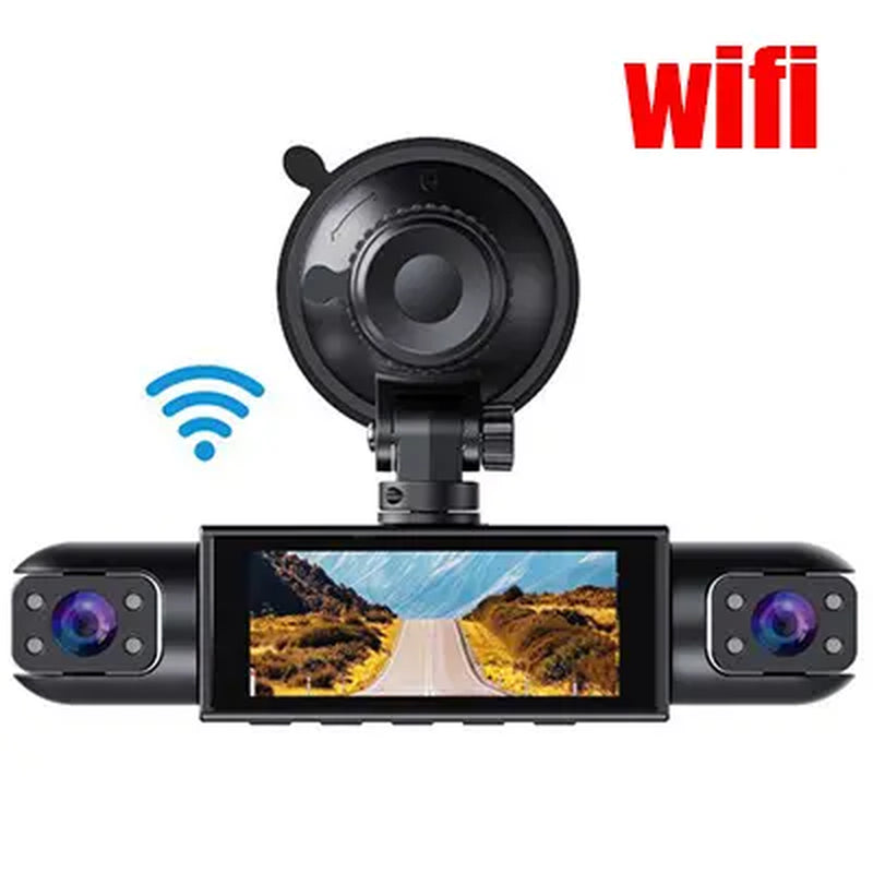 4 Channel 1080P Car Dash Cam 64GB SD Card 24/7 Parking Mode Night Vision Front Rear Left Right HD Screen Loop Recording Wide Angle G Sensor Accident Evidence Car Safety Recorder Car Gadgets Tech Gifts # Dashcam # FYP # Cartok # Safetyfirst Tiktokshopsprin