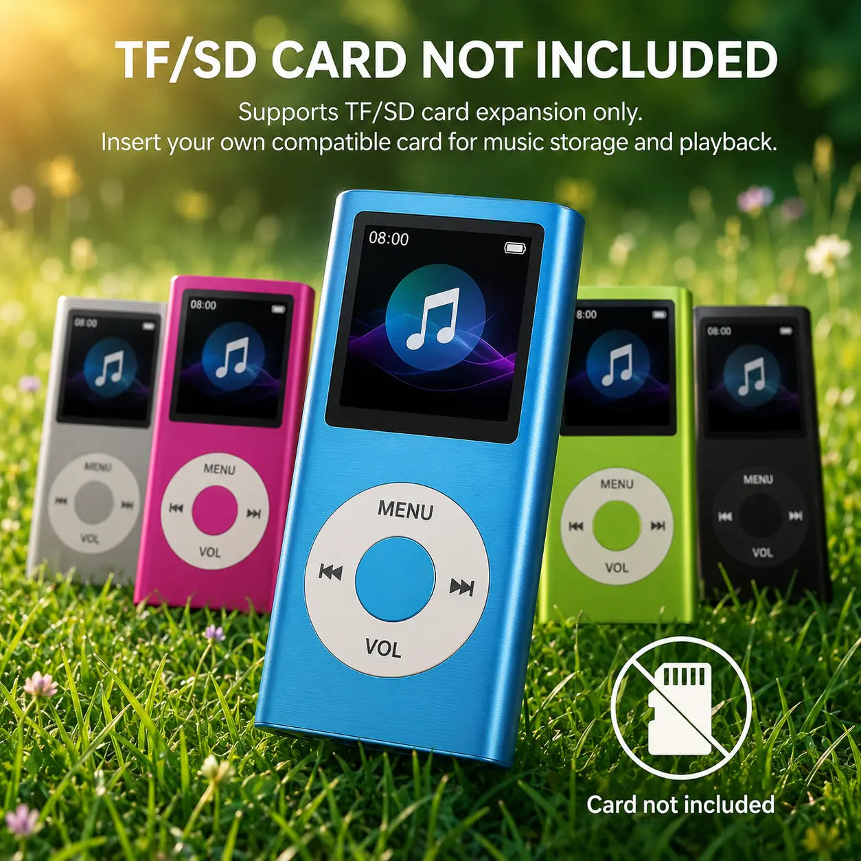 Portable MP3/MP4 Lossless Music Player with LCD Screen, Suitable for Students—Listening to Music, Reading, Travel, and Offline Use; an Ideal Student Gift. Does Not Include a TF Card.