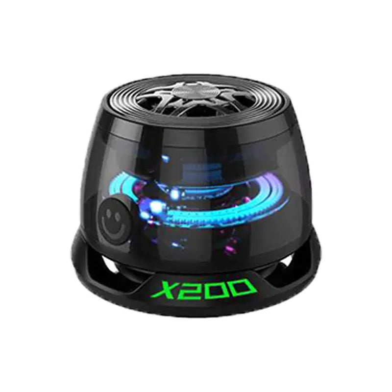 Magnetic Mini Bluetooth Speaker, G200 5W Minispeakers Wireless with Bluetooth 5.3, RGB Lightgame Mode,7H Playtime, Portable Phone Stand Foriphone, Travel, Golf Cart -Black