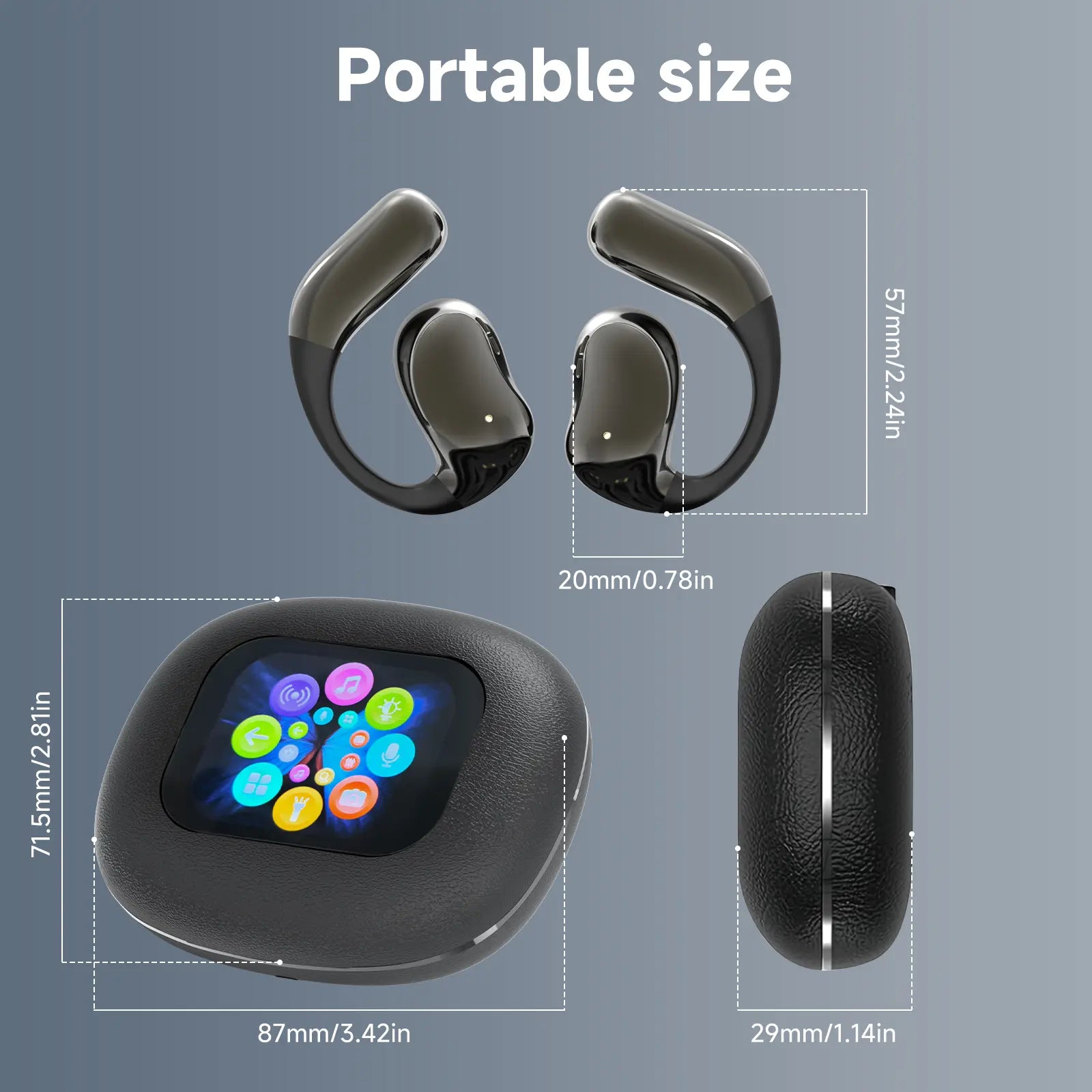 Wireless Bluetooth Earbuds (Chargeable Headset) - HIFI Sound, Lightweight Noise-Canceling, IPX6 Waterproof Sweat-Resistant, Durable, Fast Charging for Summer Use
