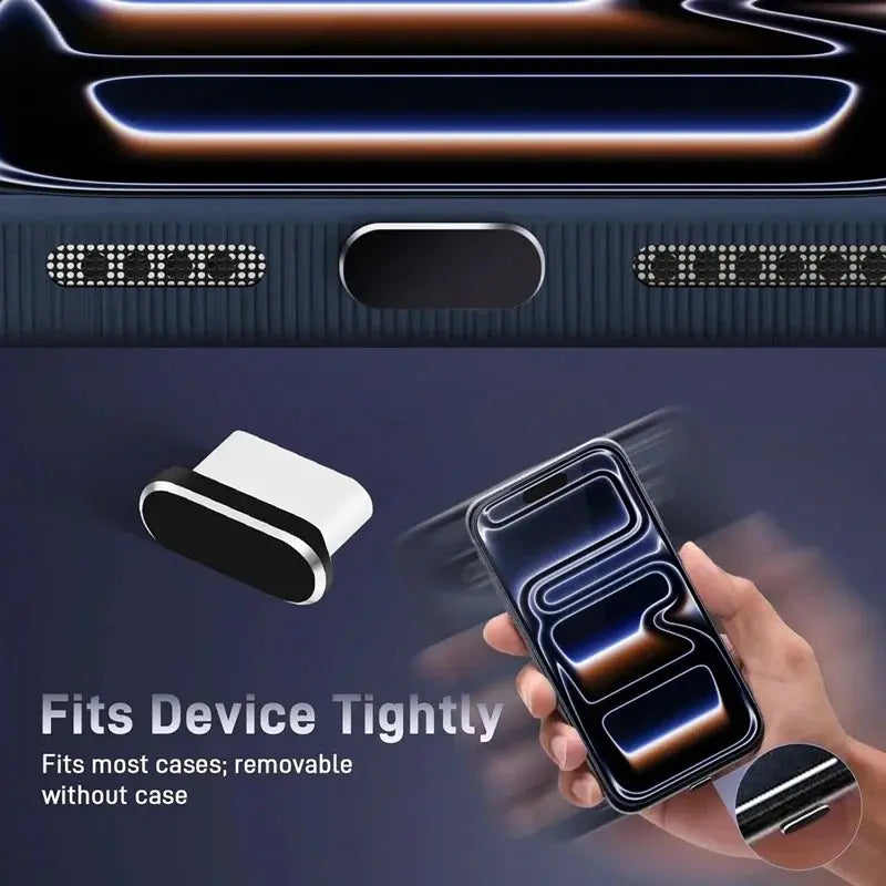 4Pcs Metal Dust Plugs, Durable Speaker Dust Stickers for Smartphone Iphone 17 Pro/17 Pro Max, Includes Speaker Protection Case and Metal Dust Plugs, Accessories, Protector