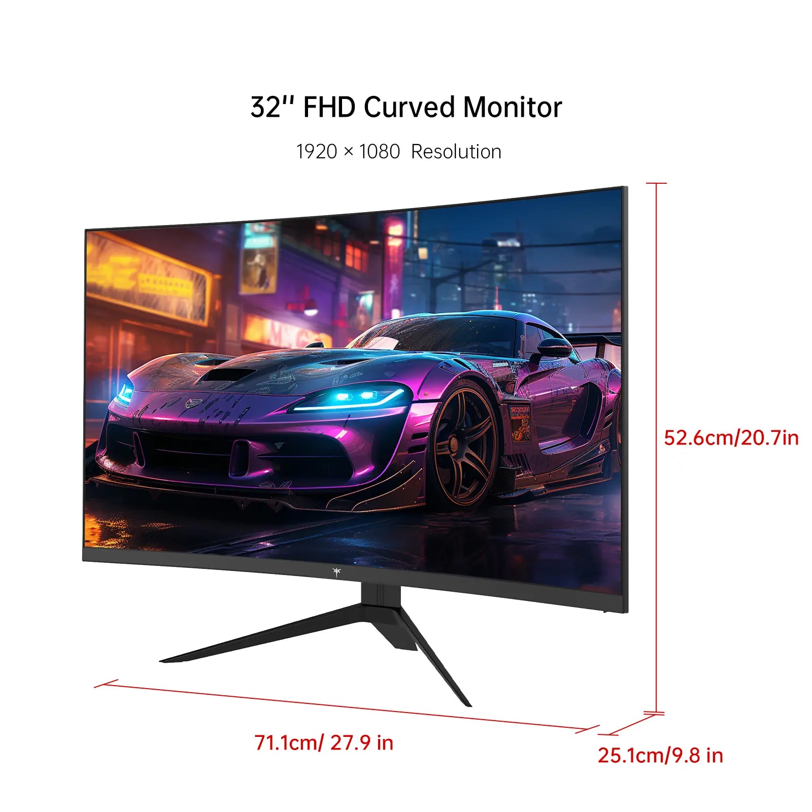 #Summervibes, KTC 32" FHD 1080P 1500R VA Curved Gaming Monitor - 180Hz Refresh Rate, 350Cd/M² Brightness, 3000:1 Dynamic Contrast, 122% Srgb, HDR10, Freesync Premium, 2Xhdmi 2.0, Displayport 1.4, VESA Compatible, Tilt Adjustable, Eye Care, Model H32S17C