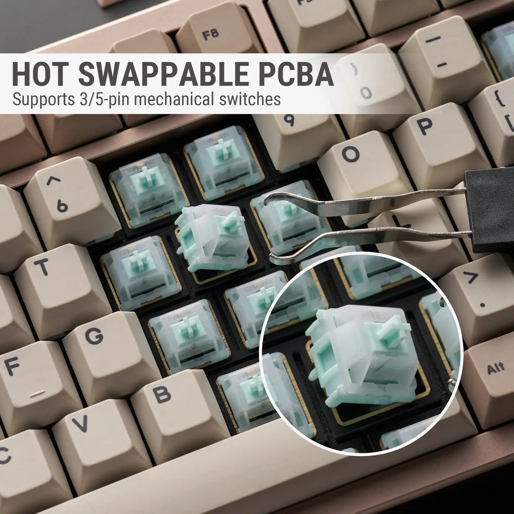 Ticktype Evoworks Evo80 Aluminum TKL Hotswap Wireless Keyboard Premium Office Keyboard