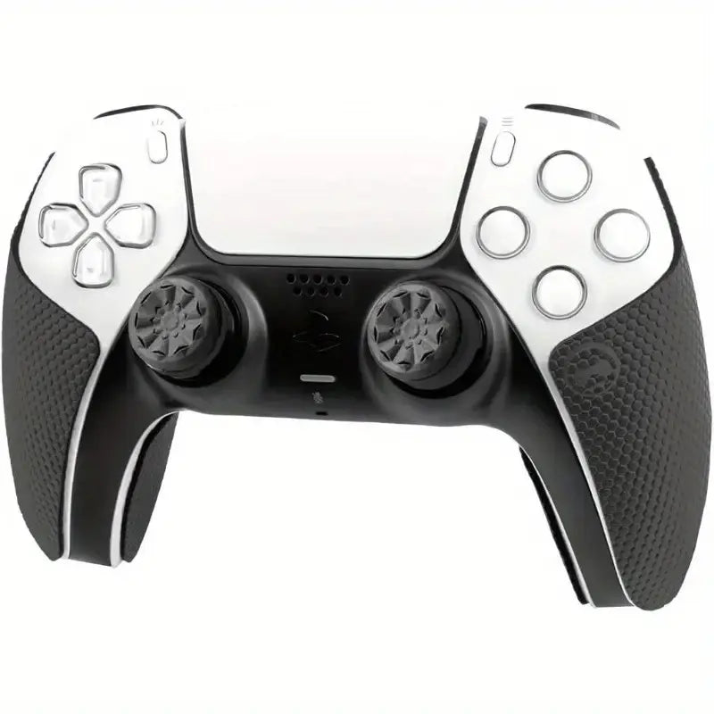 Designed for PS5 and PS4 Controllers. Made of Durable, Anti-Slip Material for Stable Control. Easy to Install without Tools. Protects Original Joysticks from Wear and Tear. Enhances Grip Comfort during Extended Gameplay. Grip Customizes Grip