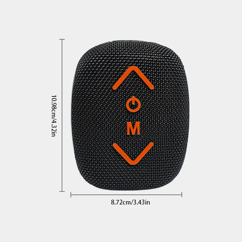 Bass-17 Wireless Cycling Speaker: 7W Stereo with Deep Bass to Boost Your Ride, 1200Mah for 10H Playback, IPX-5 Waterproof,Supports Bluetooth/Tf/Tws & Hands-Free Calls – Built for Motorcycles & Bikes, All-In-One Speaker with Subwoofer Power