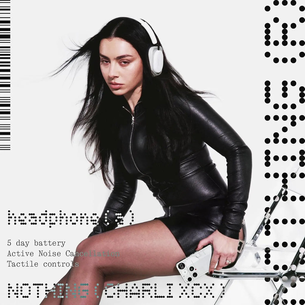 【Charil XCX Same Style】Nothing Headphone (A) Environmental Adaptive ANC Headphones, Personalized Spatial Audio, LDAC + Hi-Res Certification，Usb-C Lossless Audio Supported，Up to 135 Hours Playtime, Bluetooth Headset White